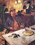  Henri  Toulouse-Lautrec M. Boileau Au Cafe oil painting on canvas